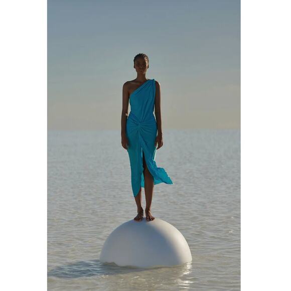 BAOBAB‎ Dress Womens Large Blue Lazuli Miamar Coverup Maxi - Picture 1 of 15